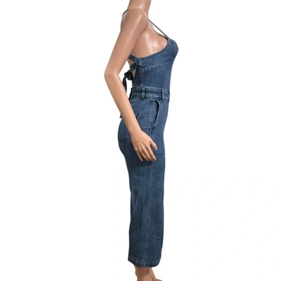 MADEWELL Women’s Cropped Denim Overalls - Picture 3 of 15